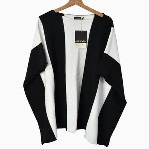 Eskandar NWT $ 1985 Knit Wide Poncho Sweater Top